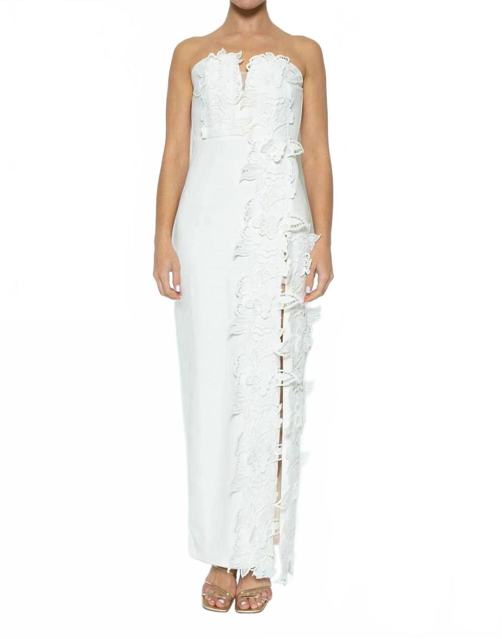 NEW FORE COLLECTION women's the cena dress in white